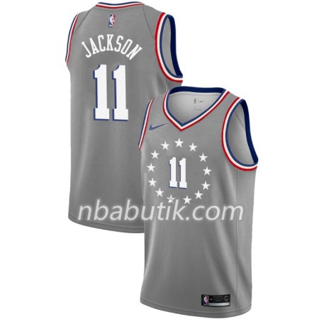 NBA Mænd Trøje Philadelphia 76ers Demetrius Jackson 11 2018-19 Nike City Edition Grå Swingman